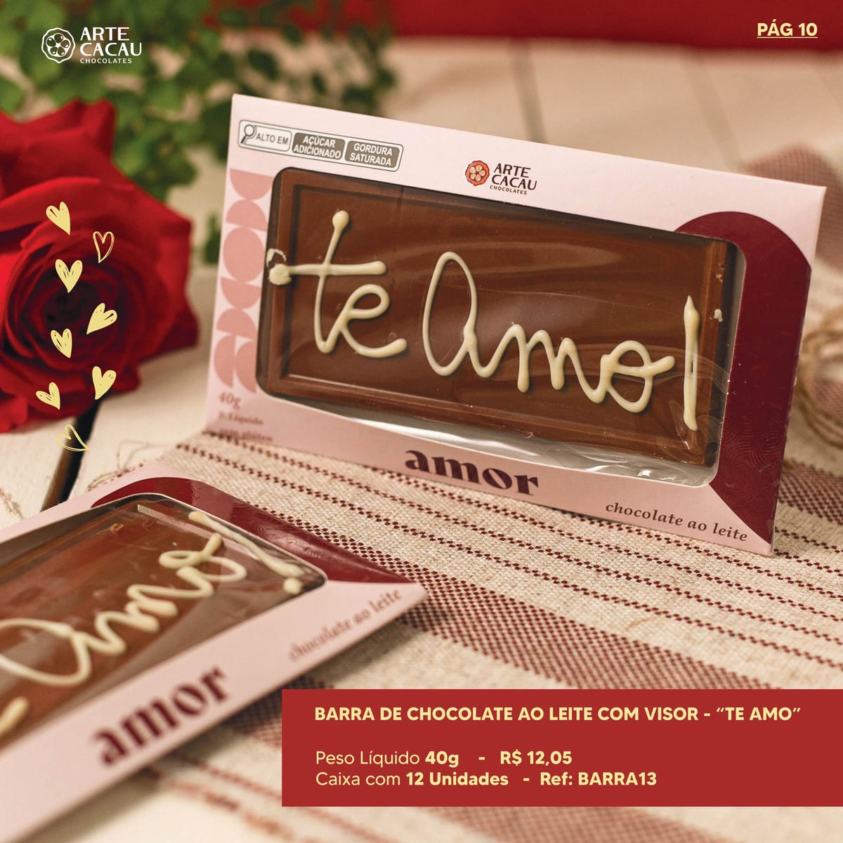 Barra "Te Amo" com Visor